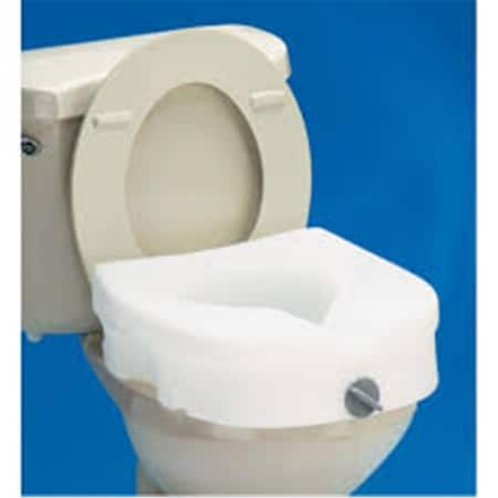 Roscoe Medical Raised Toilet Seat with Lock - 350lb Weight Capacity BSRTSL