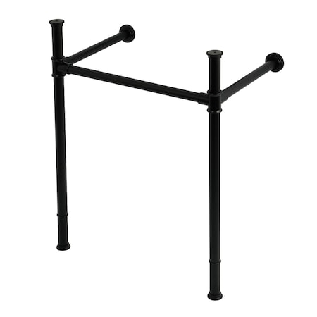 Kingston Brass Stainless Steel Console Sink Legs, Matte Black VPB36250