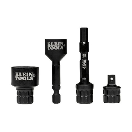 Klein Tools Socket Adapter Set, 29/32 in L 65KADPS