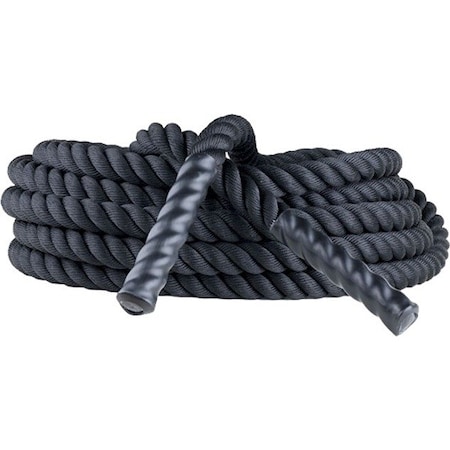 Champion Sports Champion Sports RPT1550 1.5 in. x 50 ft. Rhino Poly Training Rope; Black RPT1550