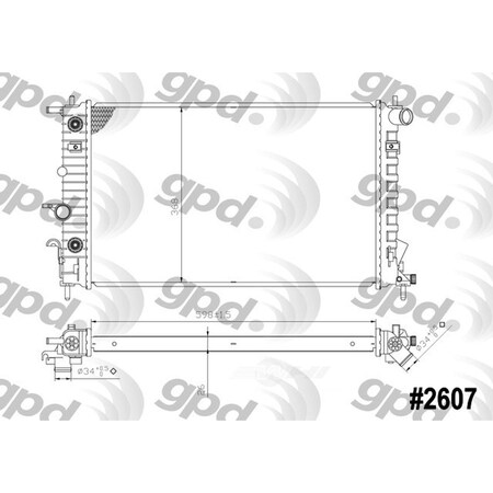 Global Parts Distributors Radiator 2607C