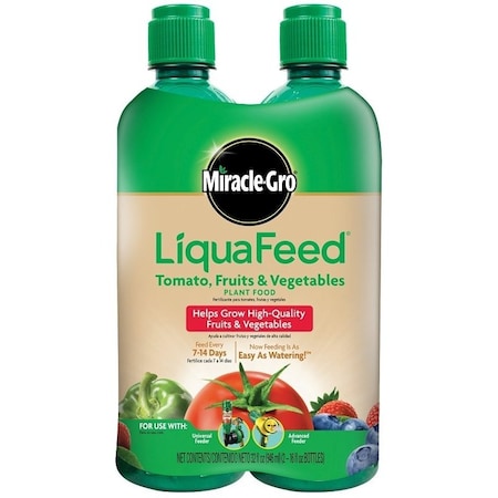 Scotts Miracle-Gro LiquaFeed Tomato/Fruit and Vegetable Plant Food, 16 oz Bottle, Liquid, 9-4-9 N-P-K Ratio 1004402