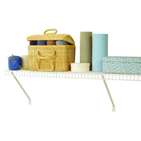 Closetmaid Shelf Kit, 48 in L, 12 in W, Steel, White 1041