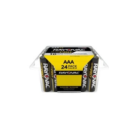 Rayovac UltraPro AAA Alkaline Battery, 1.5VDC, PK24 ALAAA24PP