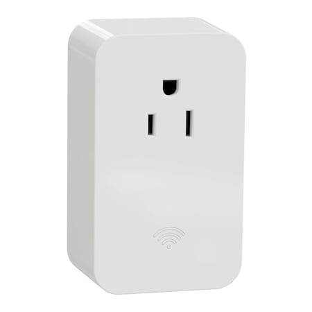 Square D Straight Blade Receptacle, 5-15R, 15 A, 125V AC, 2 Pole, Flush Mount, Self-Grounded SQR621U1WHW
