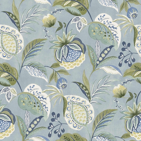 Chesapeake Bohemian Blue Jacobean Wallpaper 3125-72300