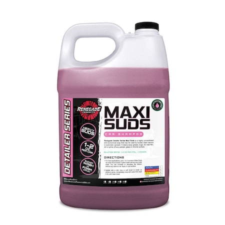 Renegade Products Usa Maxi Suds Car Shampoo 1 Gallon LFGBS203G01