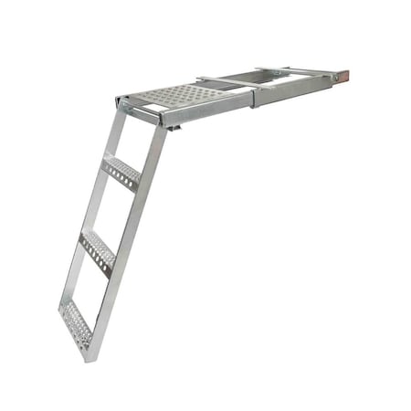 Mytee Products 3 Rung Pull-Out Platform Step Ladder Ladder-Step-3R