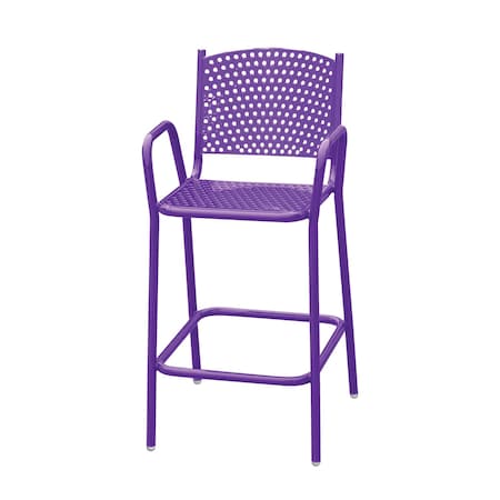 Leisure Craft 42" Tall Bar Height Perforated Chair, Purple C2-PERF-PURPLE
