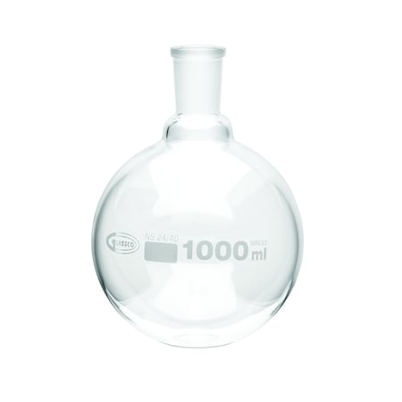 Zoro Select Boiling Flask, 1 L, 185 mm H, PK6 FRB057-1000