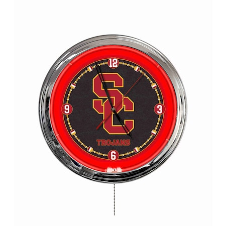 Holland Bar Stool University of Southern California 16 LED Wall Clock ClkL16