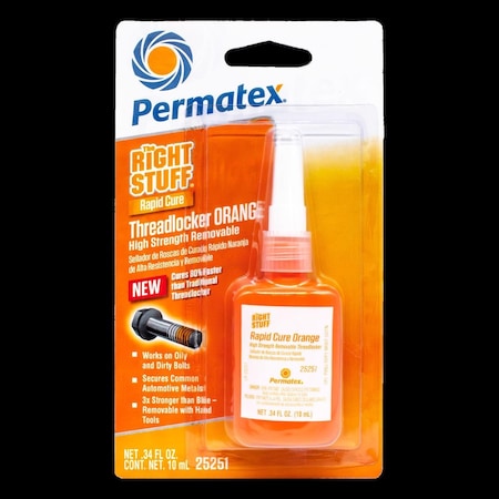 Permatex Right Stuff Orange Threadlocker Gel 10 ml 25251