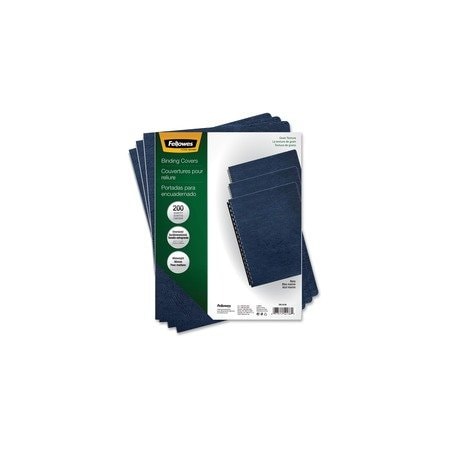 Fellowes Expressions Presentation Covers for Binding Systems, Paper, Round Corners, 11.25 x 8.75, Navy, 200PK 52136