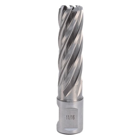 Pearl High Speed Steel Annular Cutters with Pilot Pin 11/16", 1" Cutting Depth AC1116S