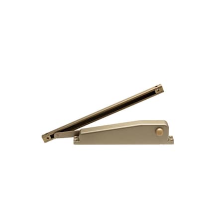 Global Door Controls Residential Hold Open Mini Door Closer in Gold TC901-HO-BRA