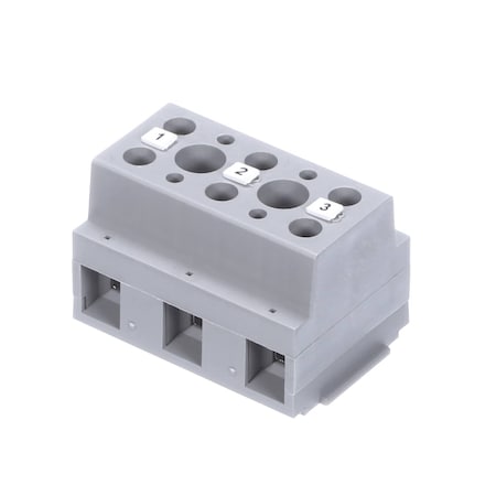 Fri-Jado Terminal Block, 3 Pole 9044564