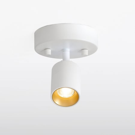 Vidalite Shura Matte White Spot Light Sconce with Adjustable Head, Integrated LED Bulb, 3000k, 490 Lumens CE1007789