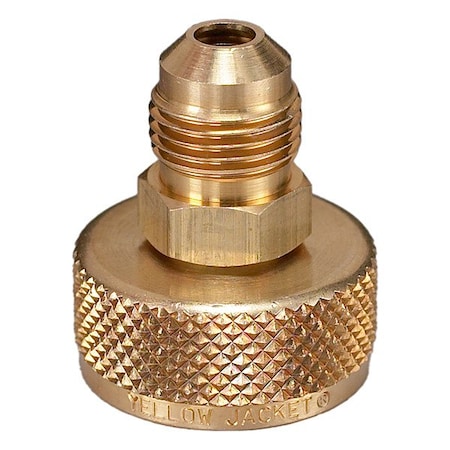 Yellow Jacket Adapter, Brass, 800 psi, 8 1/4 in L 19106