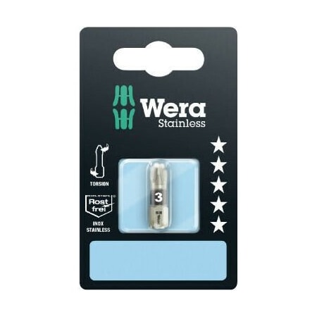 Wera 3855/1 TS SB bits, stainless, PZ 3 x 25 mm 5073615001