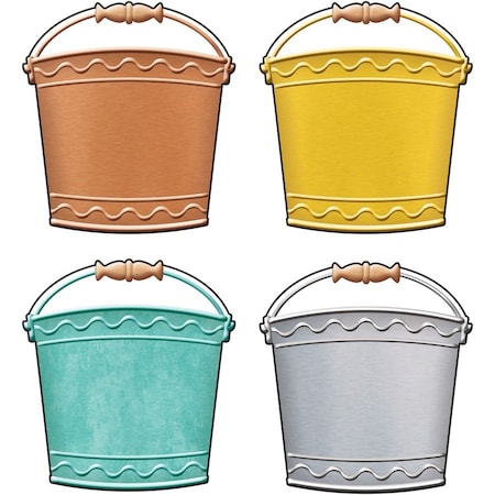 Trend Enterprises I Heart Metal Buckets Classic Accents® Variety Pack, 36 Pieces, PK3 T10674