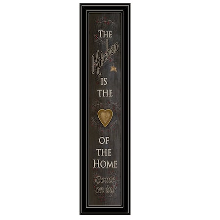 Homeroots Kitchen is the Heart of the Home 20 Black Framed Print Kitchen Wall Art 406580