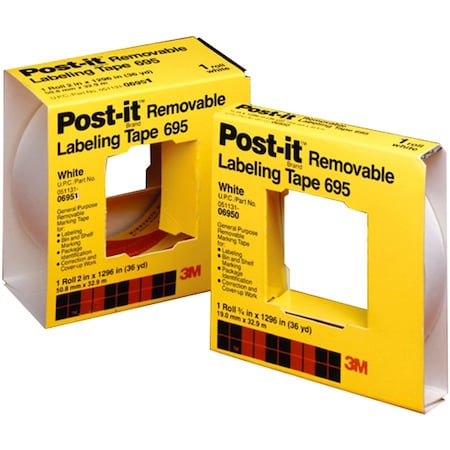 3M Riveter'sTape, Yellow, 36ydL, 1inW, PK36 695