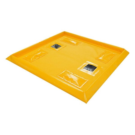 Enpac Pellet Deflector, Yellow, 29.5 gal cap. 5760-YE-RRPW