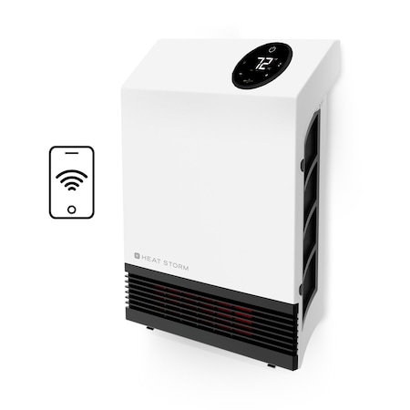 Heat Storm Infrared Space Heater, WIFI, Floor or Wall Mount, 1000 Watts, 120 Volt, White A-1000-WX-WIFI