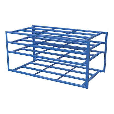 Vestil Sheet Rack, 60 in W, 4 Shelves, Blue SHEET-R-57-HB-3