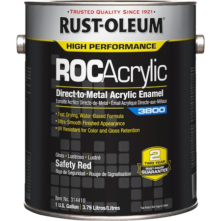 Rust-Oleum Acrylic Enamel Coating, Safety Red, 1 gal. 314410