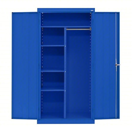 Sandusky Shelf Cabinet, 72 in H, 36 in W, 18 in D, Swing, Three-Point Locking, 4 Shelves CAC1361872-06