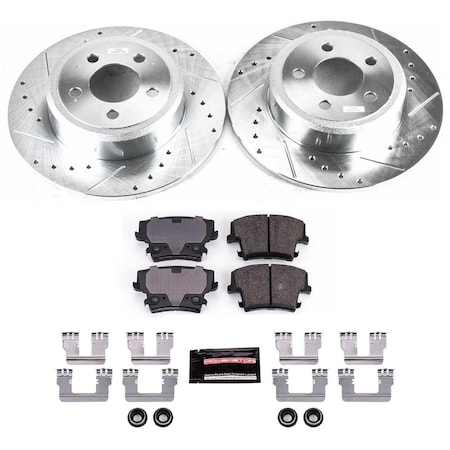 Powerstop PowerStop  Rear 1 Click Brake Kit with Hardware PSBK1719