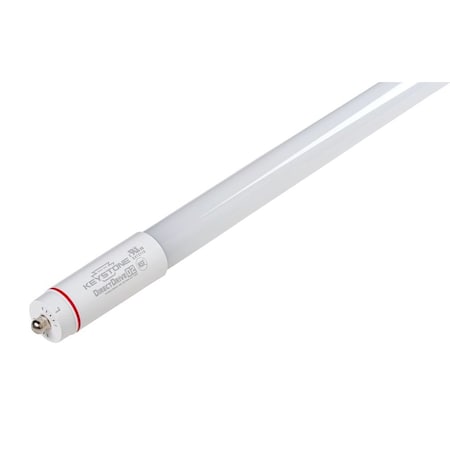 Keystone 25W LED T8 Lamp, 8ft long, Glass Construction, Single Pin Base, 3500K, 120-277V Input, Internal Driv KT-LED25T8-96G-835-D2