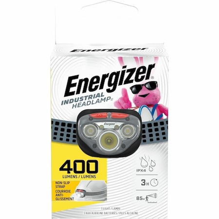 Energizer Headlamp, LED, 5 Modes, 400 Lumens, Gray HDDIN32EB