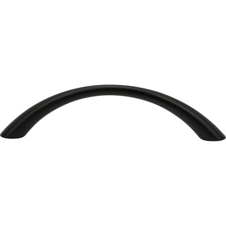 Designperfect 3-3/4'' Center-to-Center Arch Pull, Matte/Flat Black, 10PK DPA10H383BLK