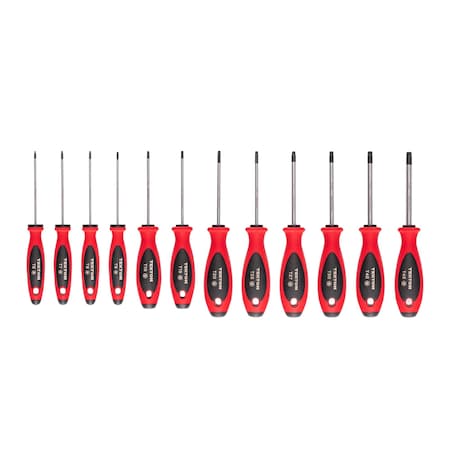 Tekton Torx Screwdriver Set - 4 Inch Shanks, 12-Piece (T6 - T45) DWT90000
