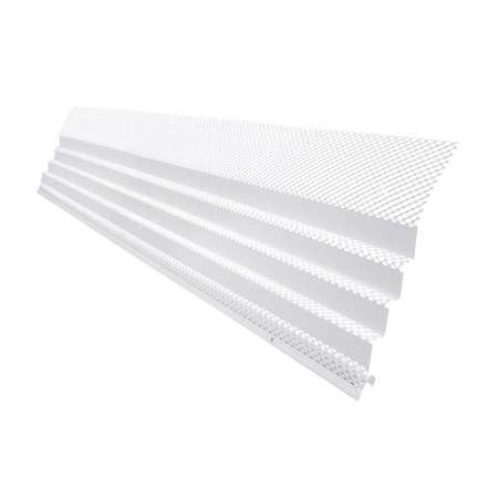 Amerimax Home Products Gutter Guard, 36 in L, 7 in W, Steel, White 6383X