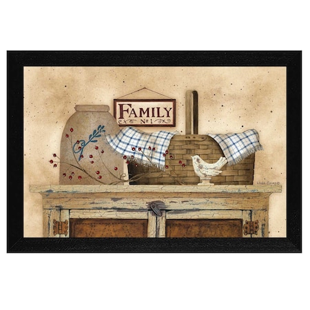 Homeroots Family Still Life 1 Black Framed Print Wall Art 405141