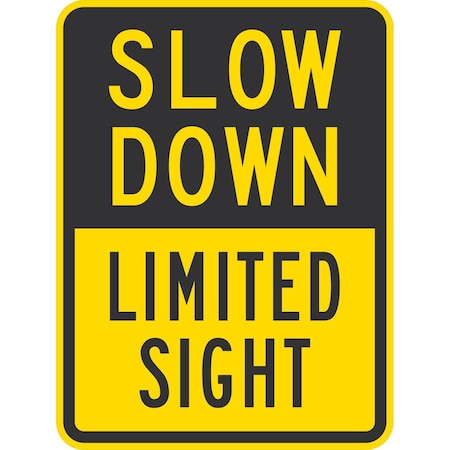 Lyle Slow Down Limited Sight, 18x24, Non-Reflective, Yellow G-10875-NA_18x24