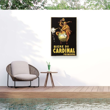 Trademark Fine Art Outdoor Canvas Art Marcus Jules Bierre Du Cardinal Wall Art for Patios, or Gardens GRL02192-OC1219WR