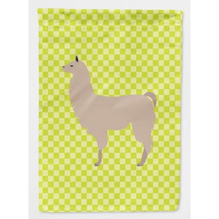 Carolines Treasures Llama Green Flag Garden Size BB7742GF