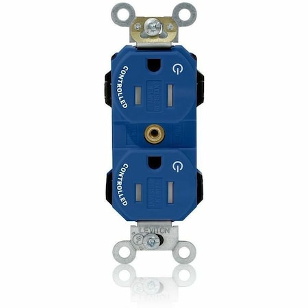 Leviton Straight Blade Receptacle, 5-15R, 15 A, 125V AC, Self-Grounded MT562-2SU