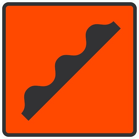 Lyle Speed Bump Graphic, 24x24, Engineer Grade, Orange G-12956-EG_24x24