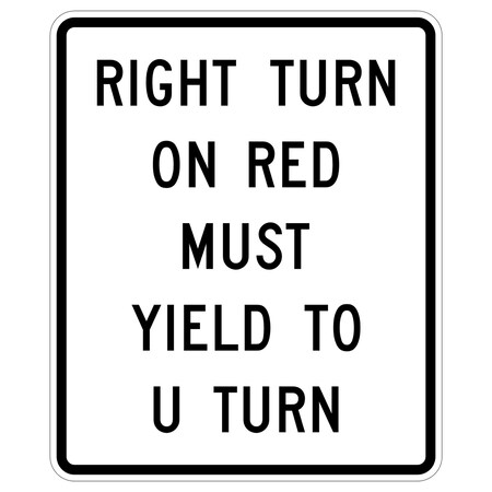 Sign Solutions Usa Traffic Sign, 30 in Width, Aluminum Sign, Vertical Rectangle DUS12DWT3036R10-30