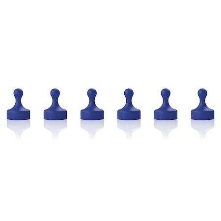 Aarco Medium Magnets, Same Color, 6PK MMP-6S