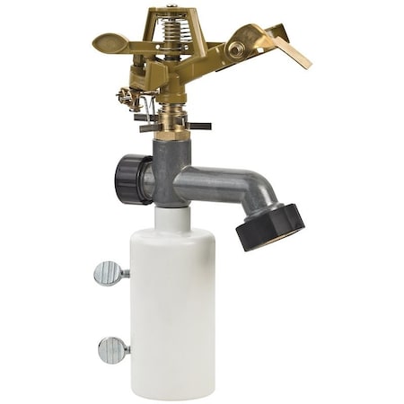 Landscapers Select Lawn Sprinkler, Female, Round, Zinc/Plastic GM291