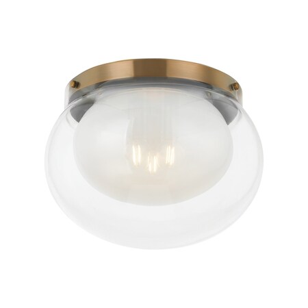Troy Lighting Magma 3 Light Flush Mount 14.25 In. Patina Brass C2114-PBR