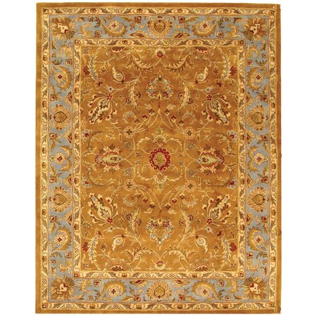 Safavieh 5 x 8 ft. Medium Rectangle- Traditional Heritage Brown And Blue Hand Tufted Rug HG812A-5