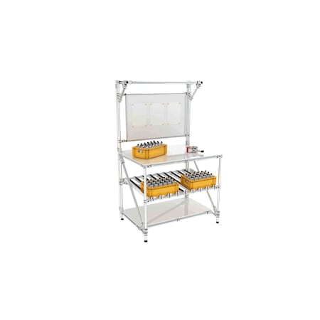 Trilogiq Workbench With Information Panel, Top Structure, Fifo Level And Storage. 21628-01