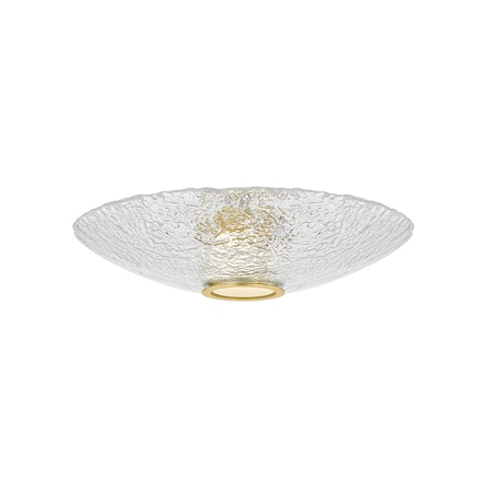 Hudson Valley Lighting New Haven Integrated LED Flush Mount in Aged Brass 3451-AGB